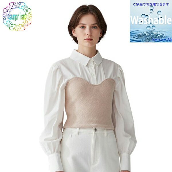 クロップドカットソーブラウスシャツ...