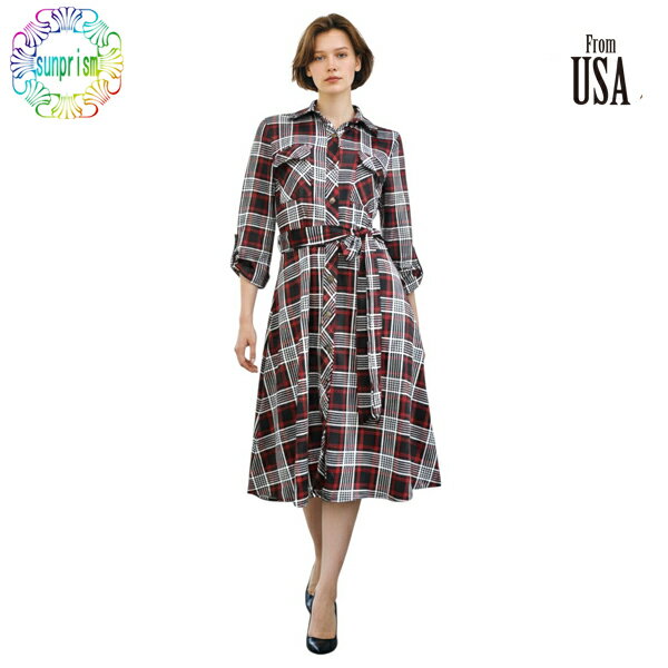 乐天商城 - Ny Collection インポート ワンピース シャツカラーデザイン ワンピ ジャージ リゾート ストレッチワンピース 膝丈 セレブカジュアル アメリカ USA アメリカン ロサンゼルス インポート　個性派 個性的【即日発送】