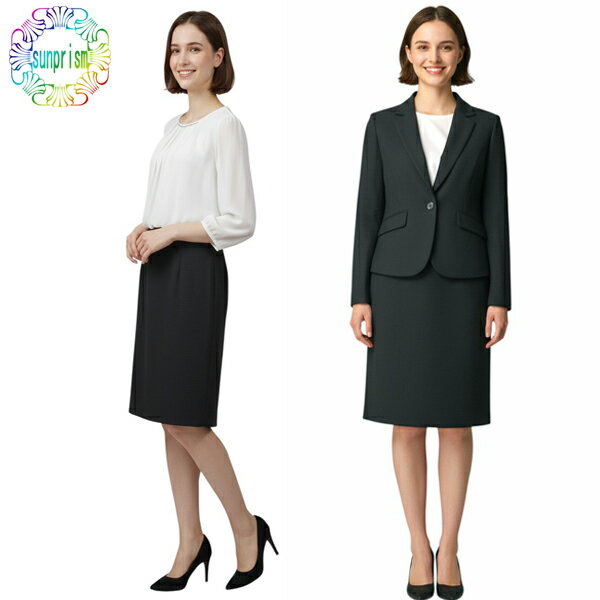 乐天商城 - 【訳あり】セレモニースーツ レディース ママ スーツ レディース セットアップ お宮参り 服装 母 大きいサイズ ビジネススーツ テーラードジャケット スカートスーツ ブラウス 3点セット ブラック0500 7号 9号 11号