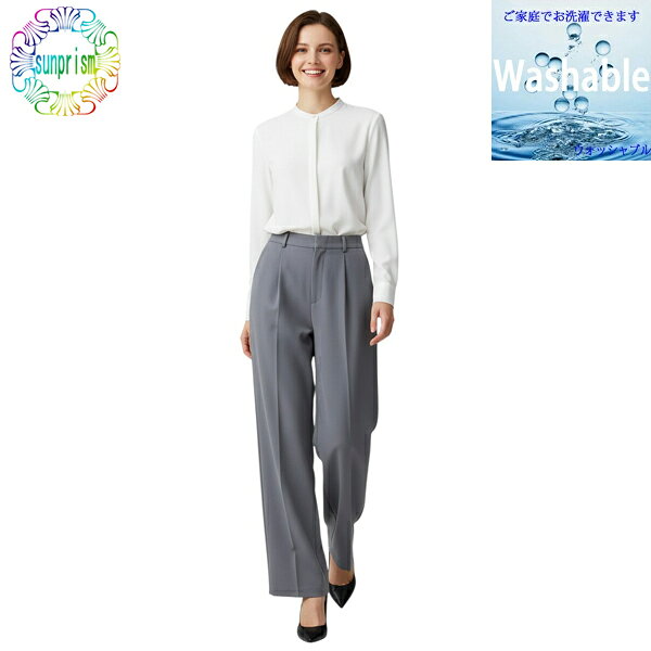 樂天商城 - 【訳あり】【1500円ポッキリ】 パンツ ワイドパンツ パンツ BOX866 グレー ダブルタックパンツ ウエストバックゴム ポケット付き きれいめパンツ 春夏秋