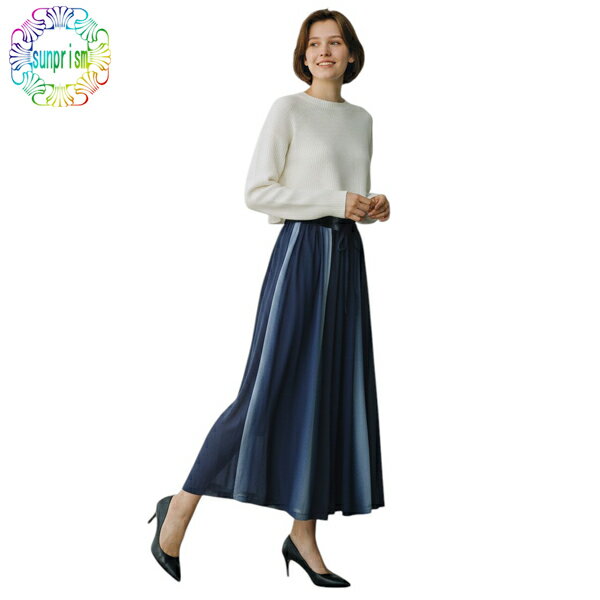 乐天商城 - 【1000円ポッキリ】【訳あり】 ガウチョパンツ キュロットスカート SK263 リゾート 海 山 夏 初夏 涼しい グラデーション スカート ふんわりシルエッ ト 楽ちん ウエストゴム スカートに見える BOTTOMS