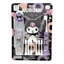 【送料無料】こどもハピカ はじめてセット クロミ KUROMI 電動歯ブラシ 本体+替えブラシ6本 子供用 音波振動 キャラクター 女の子向け 歯みがきデビュー