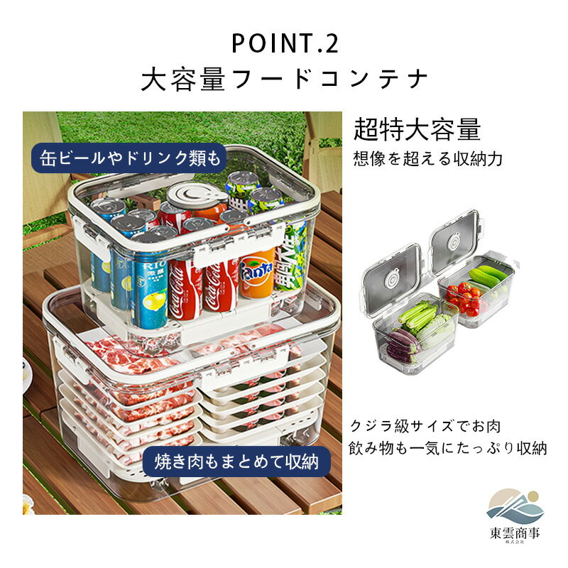 【S / M / Lサイズ】冷蔵庫収納ボックス 持ち手付き 保存容器 分装ケース お弁当箱...