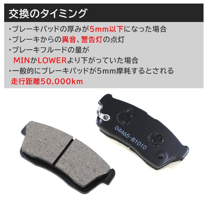 【期間限定！P10倍】 トヨタ パッソ KGC30 KGC35 フロント ブレーキパッド 左右 04465-B1010 04491-97210 互換品 1ヵ月保証