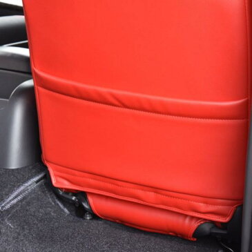 ★23154 ハイエース 200系 DX シートカバー PVCレザー レッドxブラック HELIOS 運転席 助手席 後部座席セット 同梱不可