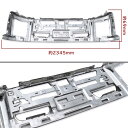 いすゞ ファイブスターギガ メッキ フロント バンパー 3点セット バンパー＆ヘッドライトカバー＆メッキインナーグリル H27.11～ 大型 外装 カスタムパーツ デコトラ ガーニッシュ 3