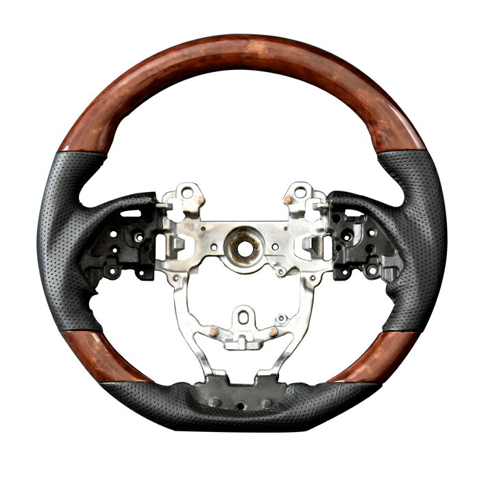 ZVW50系 プリウス 前期 後期 ガングリップ ステアリング ハンドル 茶木目 トヨタ ZVW55 ZVW51