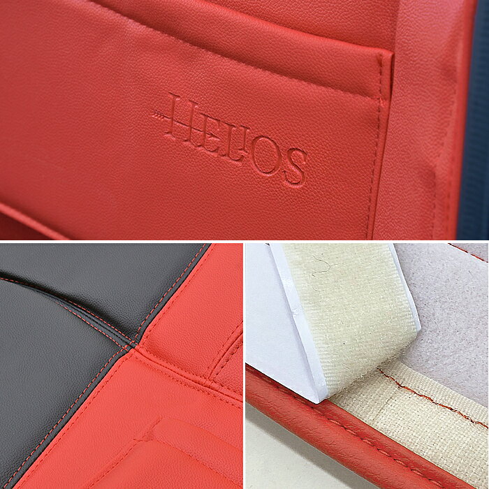 【楽天スーパーSALE割引!&P10倍】HELIOS ヘリオス 200系 ハイエース ワイド 1型 2型 3型 4型 5型 S-GL PVC レザー リア デッキカバー レッドxブラック 高品質 ポケット有り