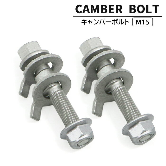 キャンバーボルト M15 2本セット ±1.75° 強度区分12.9 新品 キャンバー調整 偏芯