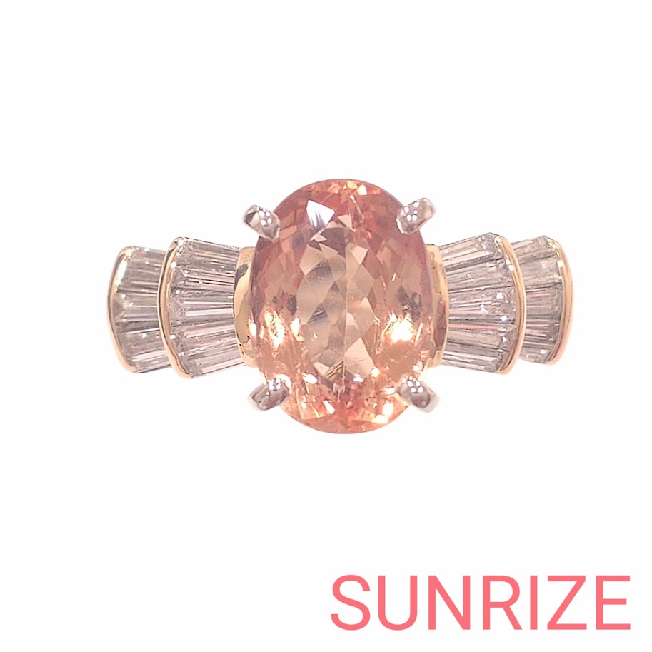 楽天市場】k18 リング 中古 14号 トパーズの通販