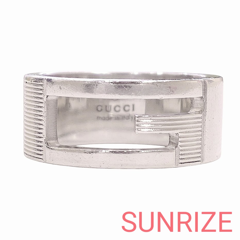 Rakuten - Ag925 GUCCI グッチ Gロゴ リング【K1436】【中古】