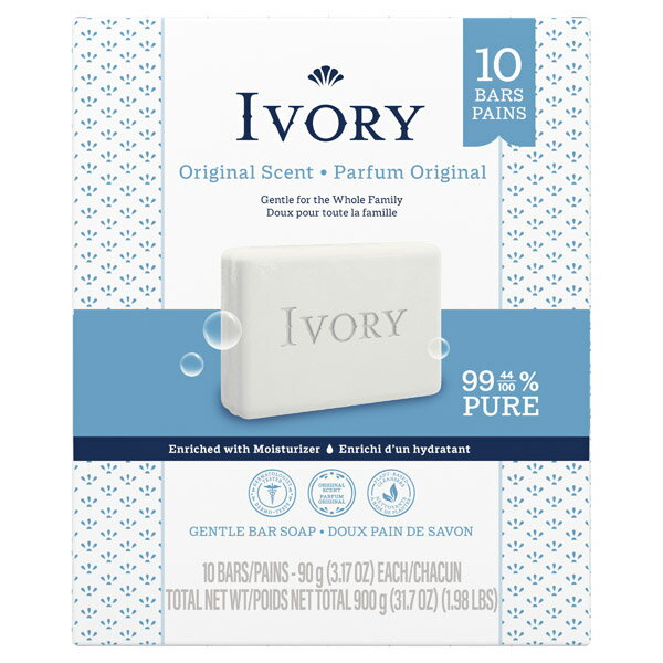 Rakuten - IVORY アイボリー化粧石鹸 オリジナル 90g×10個 微香性 手洗い 洗顔 石けん 敏感肌 天然油脂