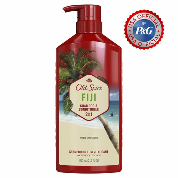 Old Spice Mens 2 in 1 Shampoo and Conditioner High Endurance Fiji 特徴 2in1　(シャンプー＆コンディショナー) 【フィジー】ココナッツと柑橘類で浜辺をイメージした香り 詳...