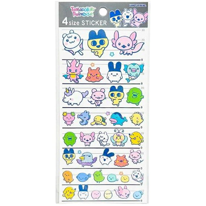たまごっち 4SIZE STICKERS たまごっちパラダイスA ｜ カミオジャパン 230847  ...