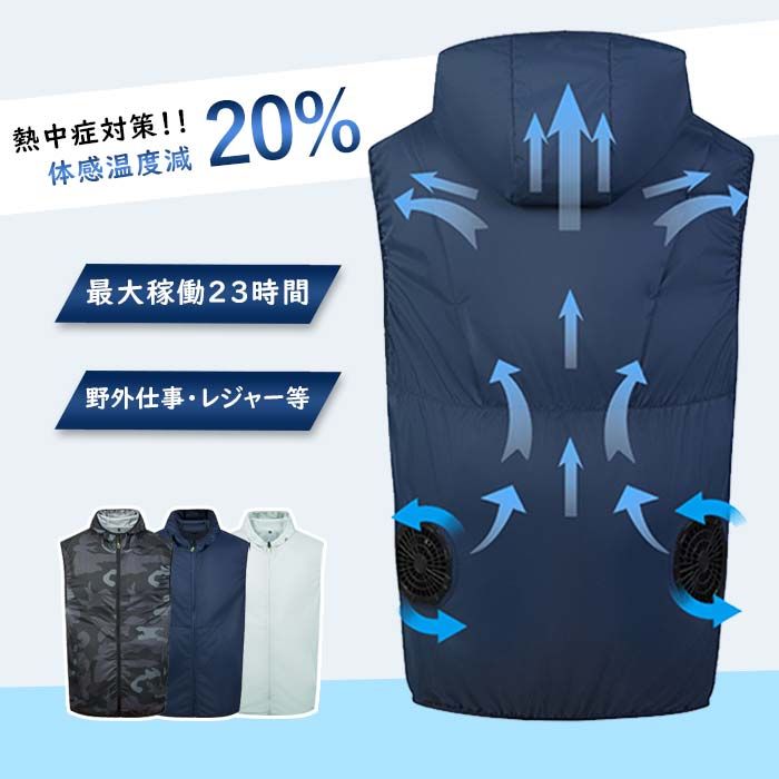 空調ベスト 空調ウェア エアコン服 バッテリー付き ファン付き 春夏秋 ポリエステル 全3色 S-6XLサイズ 熱中症対策 スポーツ アウトドア 胸スイッチ式 冷却服 ゴルフ 釣り 空調ウエア 大きいサイズ 大風量 薄型 夏 UVカット 冷却ベスト 男 女 PSE認証