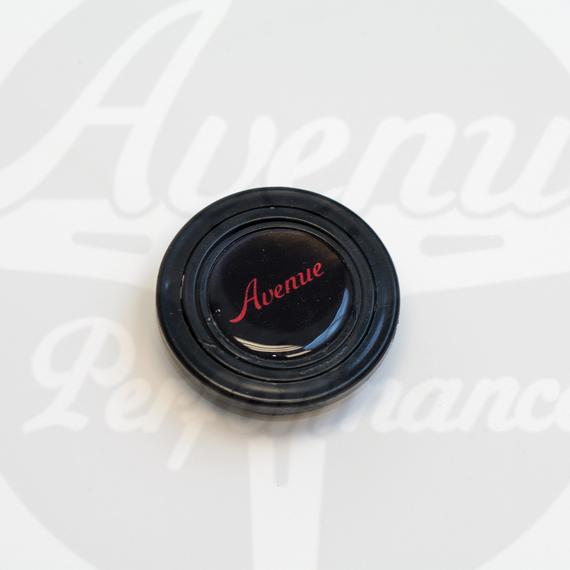 Avenue Performanceブラック　レッドロゴ　ホーンボタンアベニューパフォーマンスステアリング　汎用　USDM