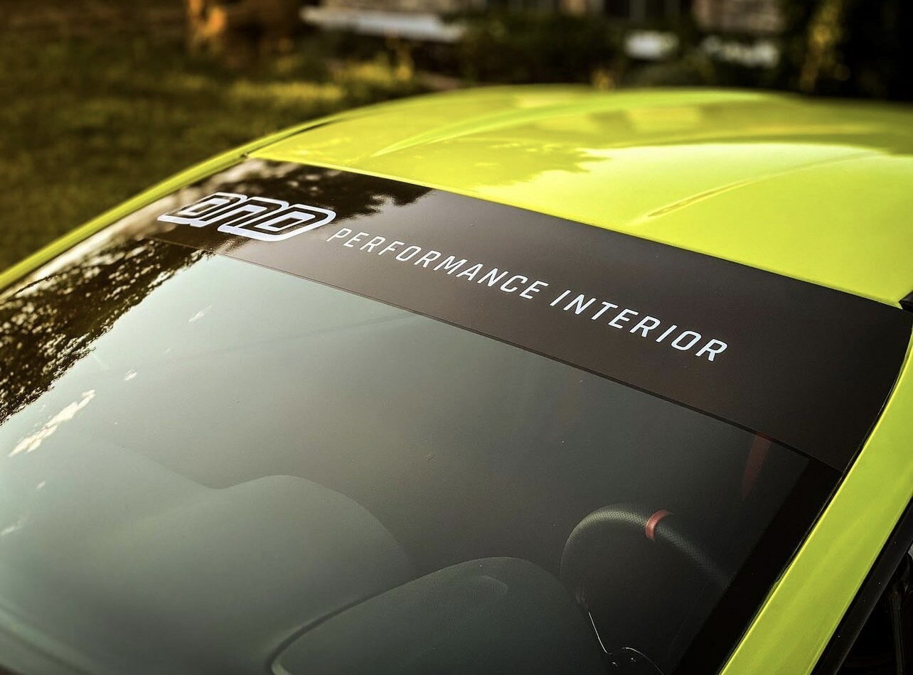 DND Performance Interior　フロント ウインドウバナー　ハチマキ　ステッカー　USDM　デカール　シール 3