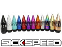 SICKSPEED 2Pハイブリッドナット ホイールナットスパイクナット スチールナット アルミナット全12色 2分割 シックスピード