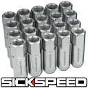 SICKSPEED 特別モデル スチールロングナット クローム M12xP1.5 20本 60mm スチールナット ホイールナット シックスピード 病気速度 USDM JDM