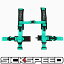 SICKSPEED 4点式レーシングハーネス ミントグリーン シートベルト シックスピード USDM 1セット..