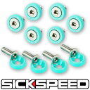 SICKSPEED フェンダーワッシャー 10個 ミンティミントグリーン ティファニーブルーカラー ボルト ネジ ドレスアップシックスピード 病気速度 USDM JDM