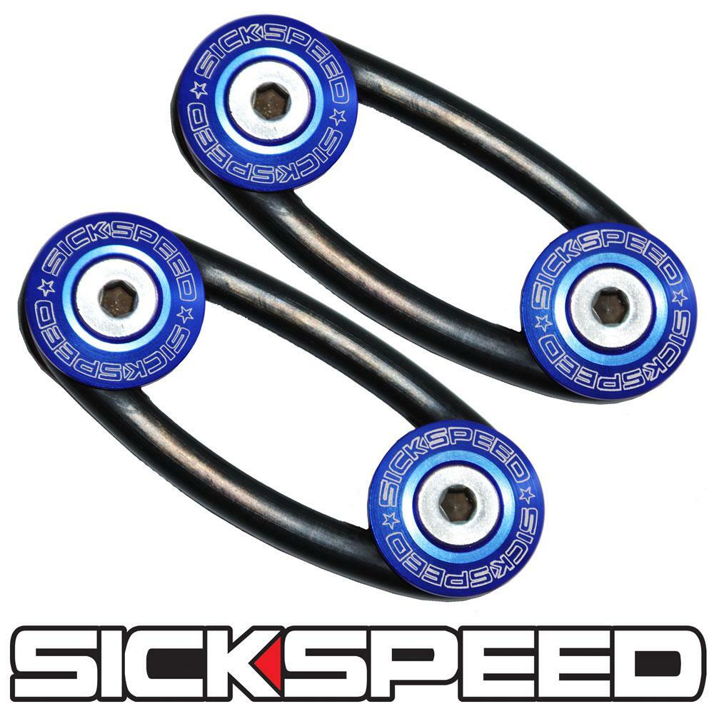 SICKSPEED　バンパークイックリリース　ブルー　フラット　左右1セット　クイックファスナー　バンパー　脱着　シックスピード　病気速度　USDM　JDM