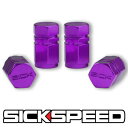 商品情報メーカー名SICKSPEED商品名HEXAGONAL VALVE STEM CAPSカラーパープル全長17.63mmセット内容4個1セット素材アルミニウム注意事項・メーカー側から突然、ロゴ等のデザインや色味のがある場合もございます。・モニターの発色具合によって実際の物と色が異なる場合がございます。・アメリカからの輸入商品です。・原則として返品・キャンセルは受け付けておりません。SICKSPEED　エアバルブキャップ　パープル　4個セット　ヘキサゴン　6角形　シックスピード　病気速度　USDM　JDM 正規代理店【SUNSET】 【SICKSPEED】U.S.ワシントン州に本社を置くスパイクナットのパイオニアとして有名なパーツメーカー。エアバルブキャップなどの小物からウインドウルーバー等のエアロパーツまで様々なオリジナルパーツを販売しています。【HEXAGONAL VALVE STEM CAPS】ホイールのアクセントに最適なエアバルブキャップです。トップ部に『SICK』の刻印があります。■仕様カラー：パープル全長:17.63mm個数:4個1セット素材:アルミニウムSupreme qualiValve Stem caps from Sickspeed.Measures in at 17.63mm (.69 inches) tall by 10mm (.4 in) wide.Designed to fit all standard sized valve stems.Sick is proudly displayed on the top of each stem.Made from weapons grade billet aluminum. 2