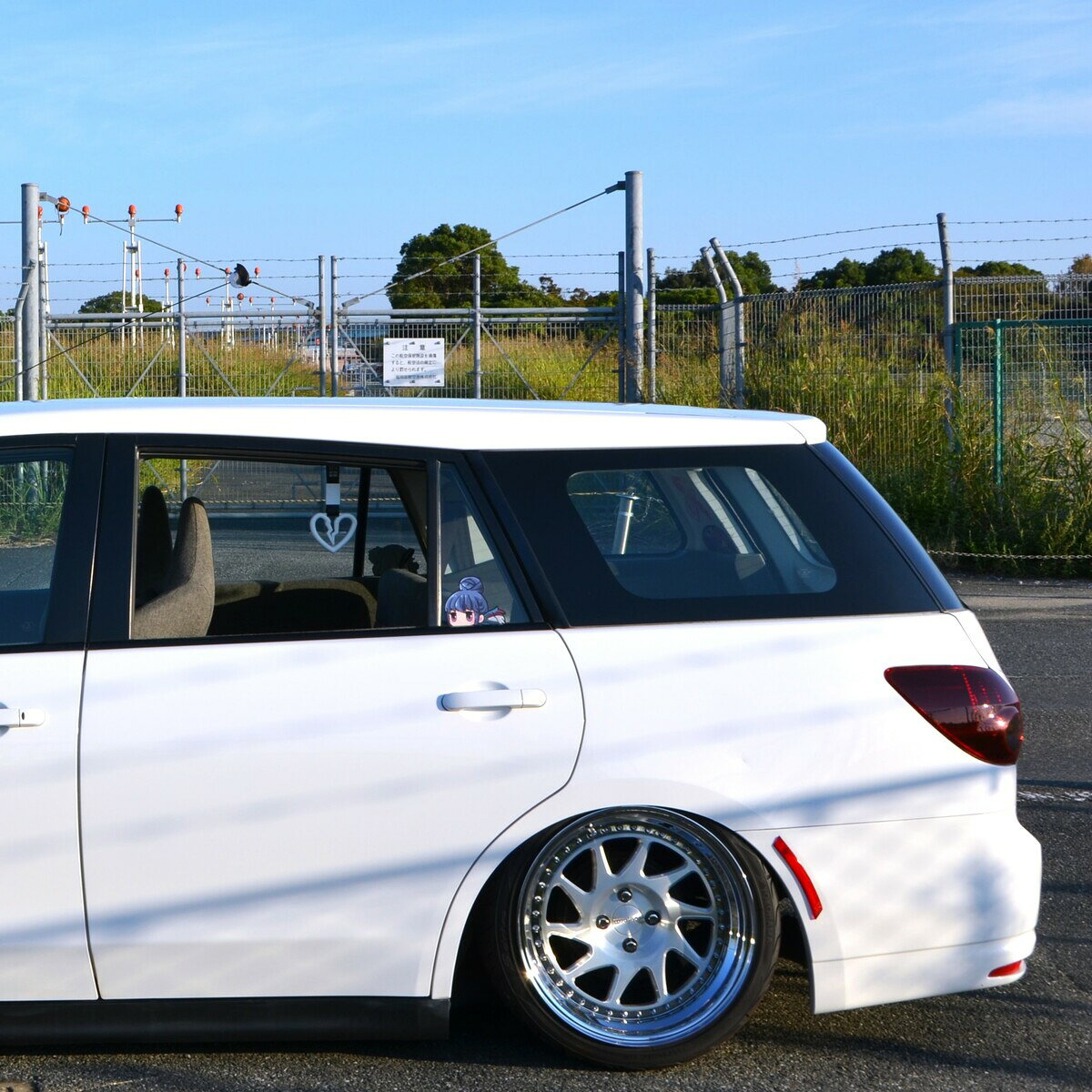 SICKSPEED　吊り革　ハート　ブルー　つりかわ　つり革　トラック用品　カー用品バス　電車　つり輪　痛車　旧車シックスピード　病気速度　USDM　JDM