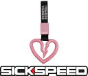 SICKSPEED 吊り革 ブロークンハート ピンク つりかわ つり革 トラック用品 カー用品バス 電車 つり輪 痛車 旧車シックスピード 病気速度 USDM JDM