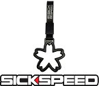 SICKSPEED　吊り革　サクラ　ブラック　つりかわ　つり革　トラック用品　カー用品バス　電車　つり輪　痛車　旧車　桜シックスピード　病気速度　USDM　JDM