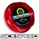 SICKSPEED スバル オイルキャップ レッド M42×P4.5 エンジンルーム ドレスアップ シックスピード 病気速度 USDM JDM