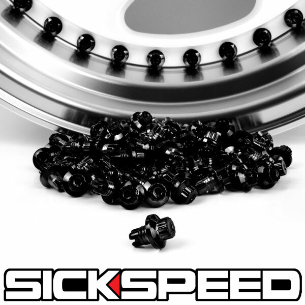 SICKSPEED ダミーピアスボルト ブラック XXR Avid1 ホイール ネジ ボルトシックスピード 病気速度 USDM JDM