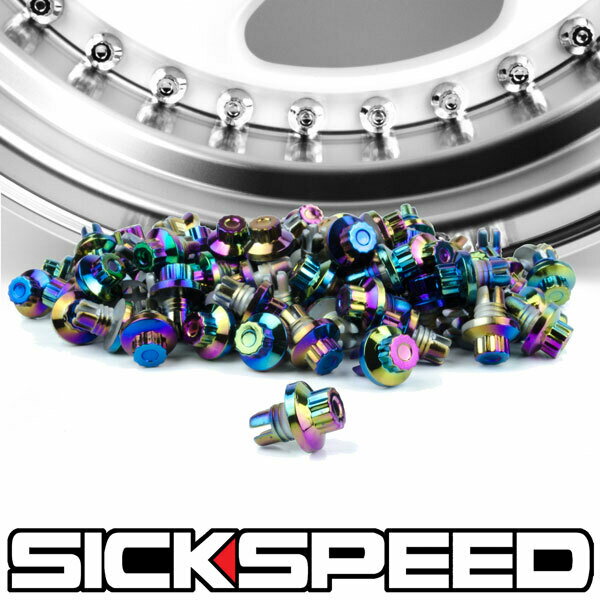 SICKSPEED ダミーピアスボルト ネオクローム XXR Avid1 ホイール ネジ ボルト シックスピード 病気速度 USDM JDM