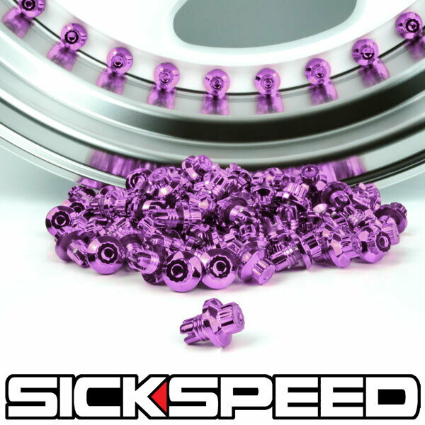 SICKSPEED ダミーピアスボルト パープル XXR Avid1 ホイール ネジ ボルト シックスピード 病気速度 USDM JDM