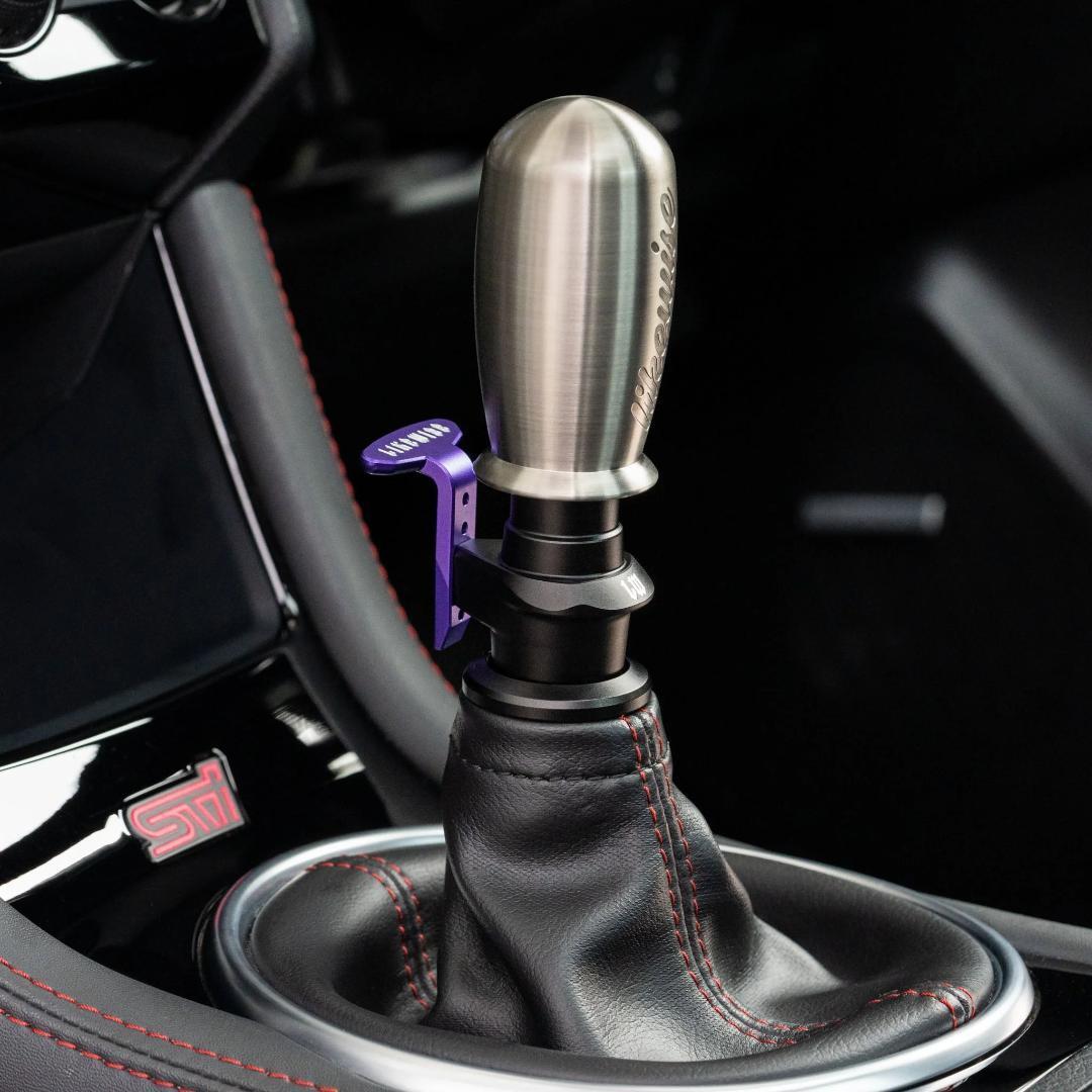 LIKEWISE　RLX リバースロックアウト　パープル　スバル インプレッサ WRX STI 2002-2021　GDB　GRB　GVB　MT専用　ライクワイズ　シフトノブ　紫　純正シフトノブ使用可能　バックギア 2