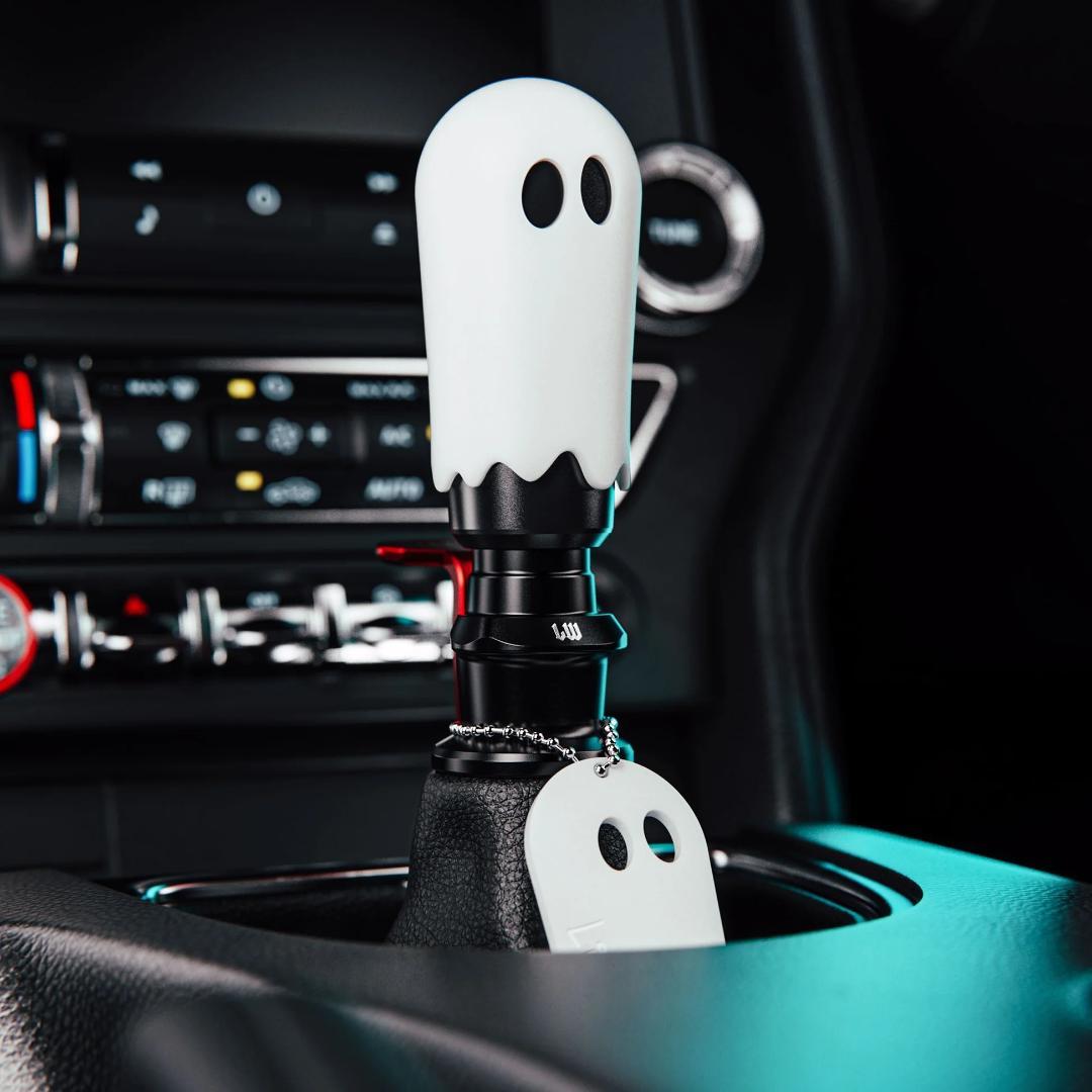 LIKEWISE　限定シフトノブ　GHOST GHOST　ゴースト　ホワイト　ブラック　デルリン　アルミニウム　　ハロウィーン　ハロウィン　汎用　AT　MT　　ライクワイズ　幽霊　8x1.25　10 x 1.25　10 x 1.5　12 x 1.25　12 x 1.25　12 x 1.75 3