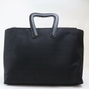 【中古】2309-98 モラビト トートバッグ MORABITO ナイロン製 ブラック 上ZIP
