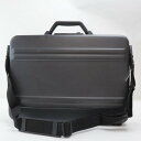 【中古】2410-80 ゼロハリバートン アタッシュケース ビジネスケース ZERO HALLIBURTON アルミ製 ブラック ショルダーベルト付き パット付...