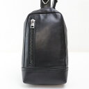 【中古】2503-6 バリー ボディバッグ ワンショルダーバッグ BALLY レザー製 ブラック