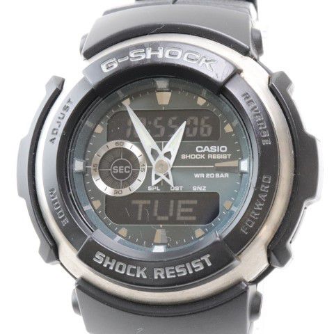  O677T カシオ CASIO G-SHOCK G-300 アナデジ 純正ベルト メンズ 腕時計 ブラック