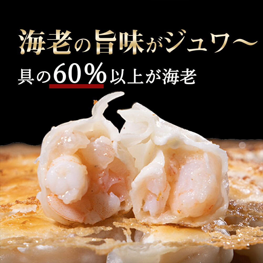 海老餃子50個生姜餃子48個 60％以上えび(具) 海老 エビ 一龍堂 餃子 えび餃子 海老餃子ぎょうざ ギョウザ ギョーザ 冷凍餃子 生餃子 一龍堂 鮮度抜群 ぷりぷり 国産生姜 惣菜 中華惣菜 中華点心 贅沢 2