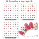 【メール便可】SunshineBabe×SayoStyle ネイルシール [ ローズ バラ 花柄 3色 ]【日本製】 ネイルアート サンシャインベビー デコネイル 高品質 ジェルネイル