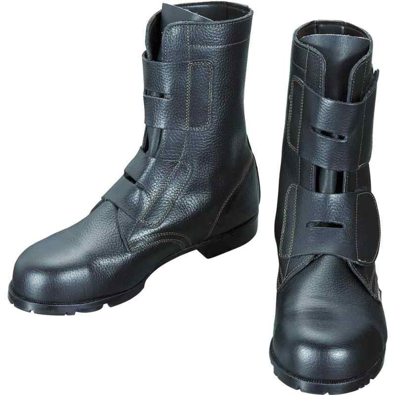 シモン JIS規格 安全靴 長編上 JIS規格AS28耐油 耐熱 耐薬品 ゴム底 ブーツ マジック AS28黒 AS28