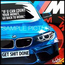 BMW M Sport デザインB Famous Popart Gallery グラフィックアートパネル 木製 壁掛け ポスター インテリア用