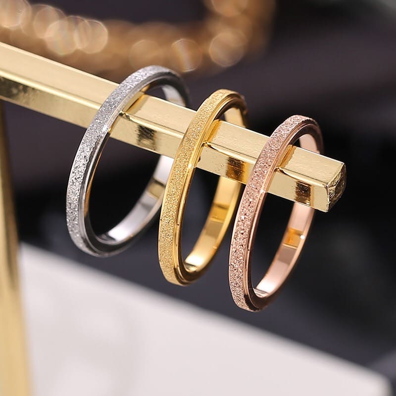 キラキラ☆リング 指輪 サージカルステンレス316L製 ピンキーリングや関節リングにも使える！サイズ充実★ 幅2mm かわいい 指輪 メンズ レディース 男性 女性 sunshop2020-10000331 sun shop楽天市場店 サンプル画像2