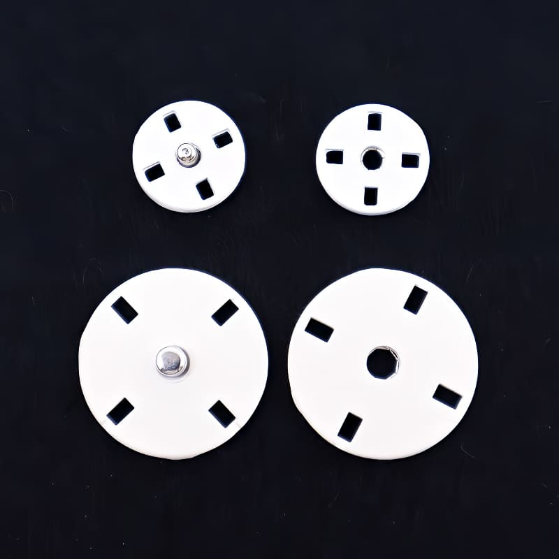 スナップボタン コートボタン ジャケットボタン 隠しボタン 手芸 裁縫 服 ハンドメイド 白 黒 ベージュ グレー シルバー 21mm 12.5mm 大4ペア 小8ペア 3