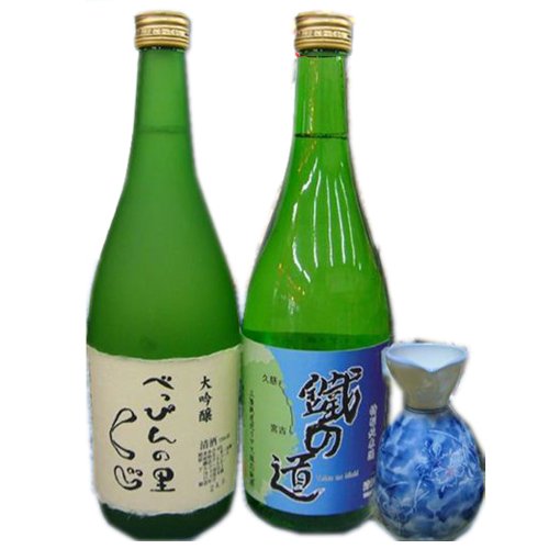 【日本酒 岩手】福来べっぴんの里くじ大吟醸・鐵の道セット720ml 2本【贈り物】【名入れ 日本酒ラベル可】【ギフト箱付】【酒 販売】【退職祝 還暦祝】