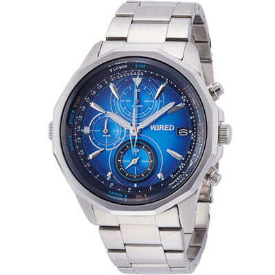 ワイアード 腕時計（メンズ） [セイコーウォッチ] 腕時計 ワイアード 「ザ ブルー」 クロノグラフ クオーツ ハードレックス AGAW439