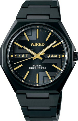 楽天お酒・宝飾のサンショップささき[セイコーウオッチ] 腕時計 ワイアード 東京リベンジャーズ コラボモデル マイキーモデル アナログ AGAK714 メンズ ブラック