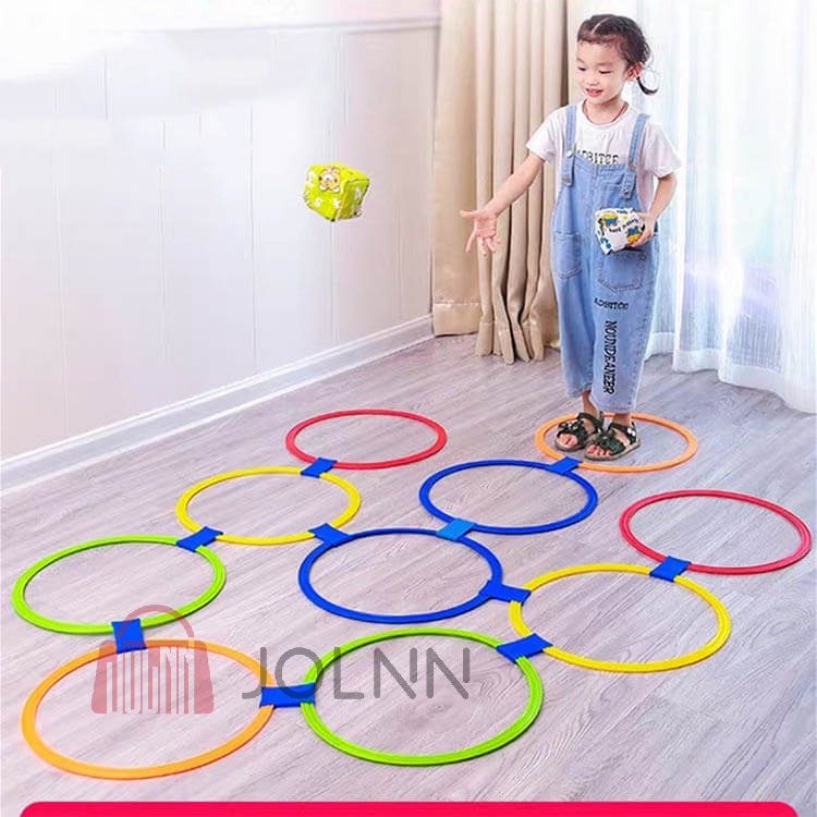 幼稚園 けんけんぱリング スピードリング スポーツ 直径38cm/28cm 20本セット トレーニング キッズ 子供用 室内遊び 公園 ケンケンパ 運動 おもちゃ バランス感覚 カラフル 外遊び